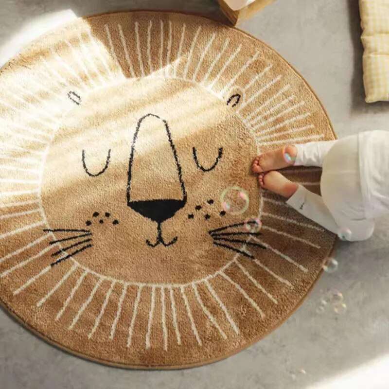 Fun Lion Children's Area Rug Plush Soft Carpet