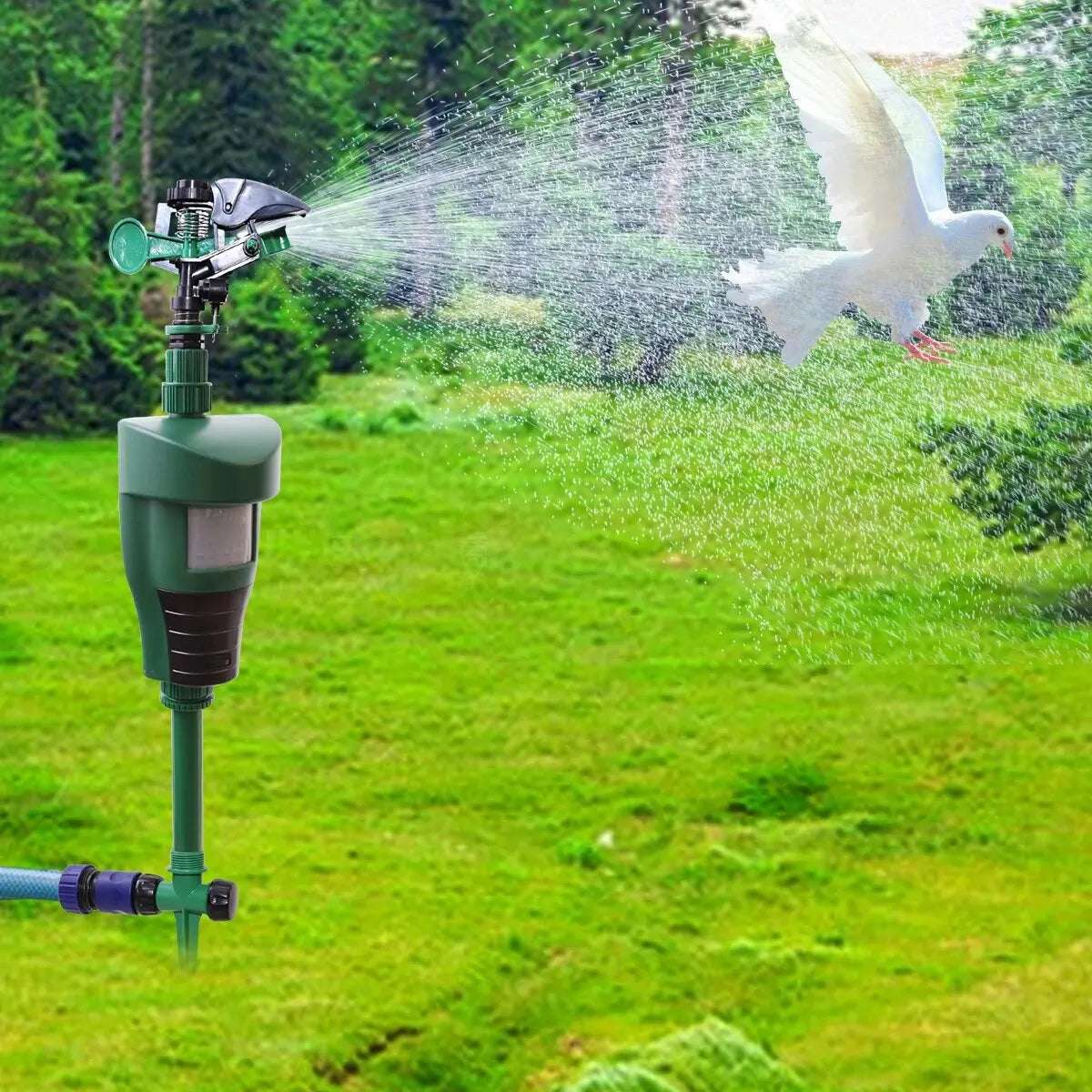Outdoor Motion Sensor Sprinkler with Wide Coverage - Halri
