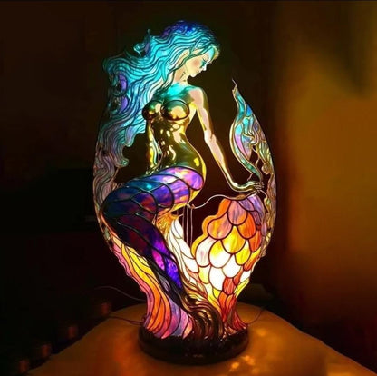 Colorful Handmade Glass Animal Table Lamp