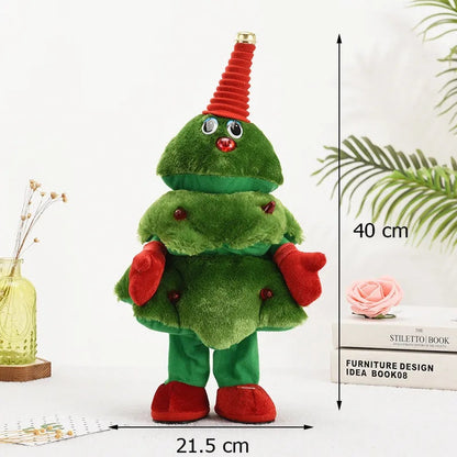Animated Christmas Songster with Singing & Dancing Christmas Tree and Cute Saxophone Design, Safe for Ages 3+