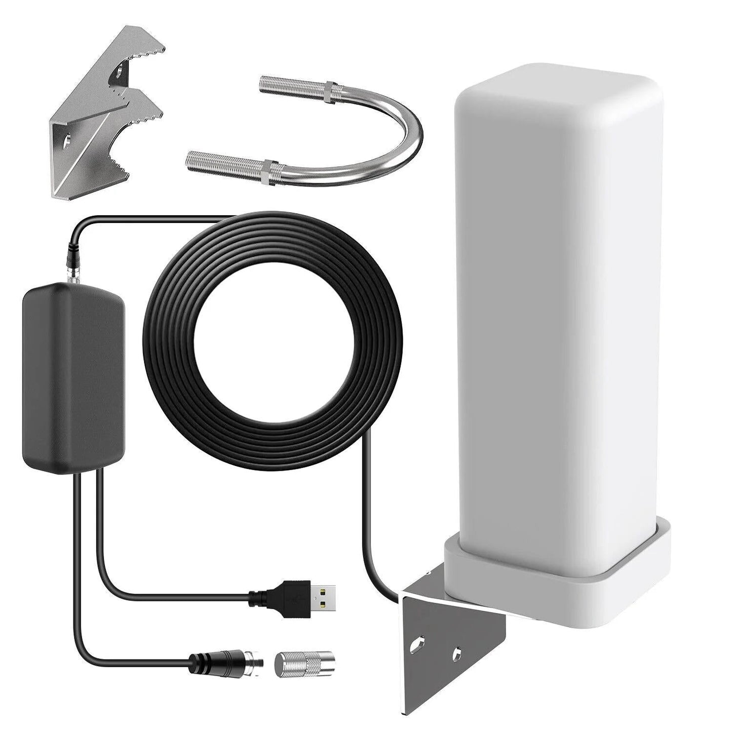 Long Range 360° Outdoor HDTV Antenna with Amplifier - Halri