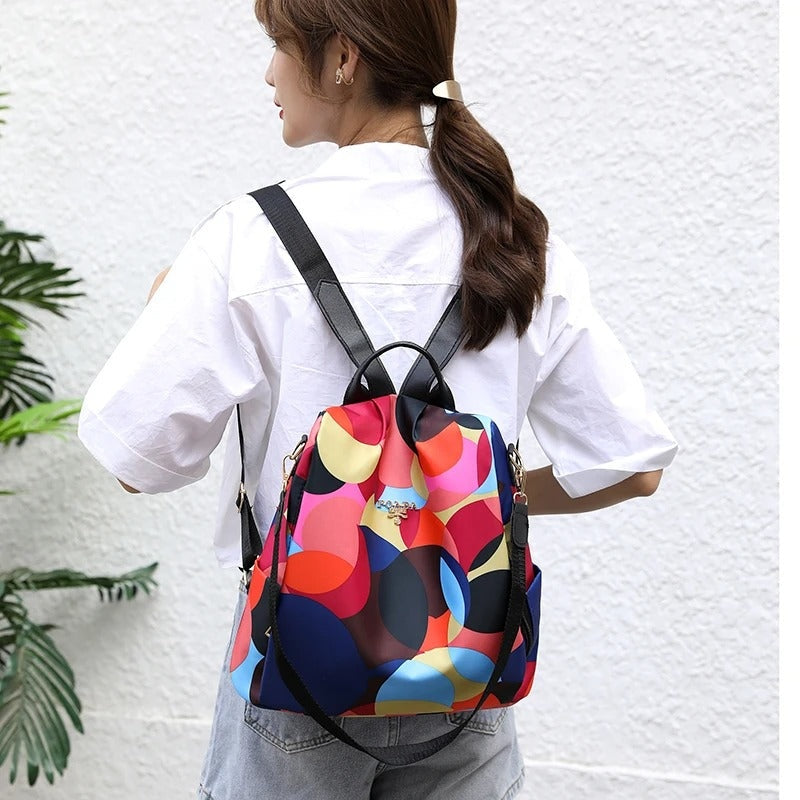 Secure Ladies Backpack, Water Resistant Travel Bag - Halri