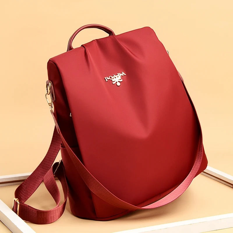 Secure Ladies Backpack, Water Resistant Travel Bag