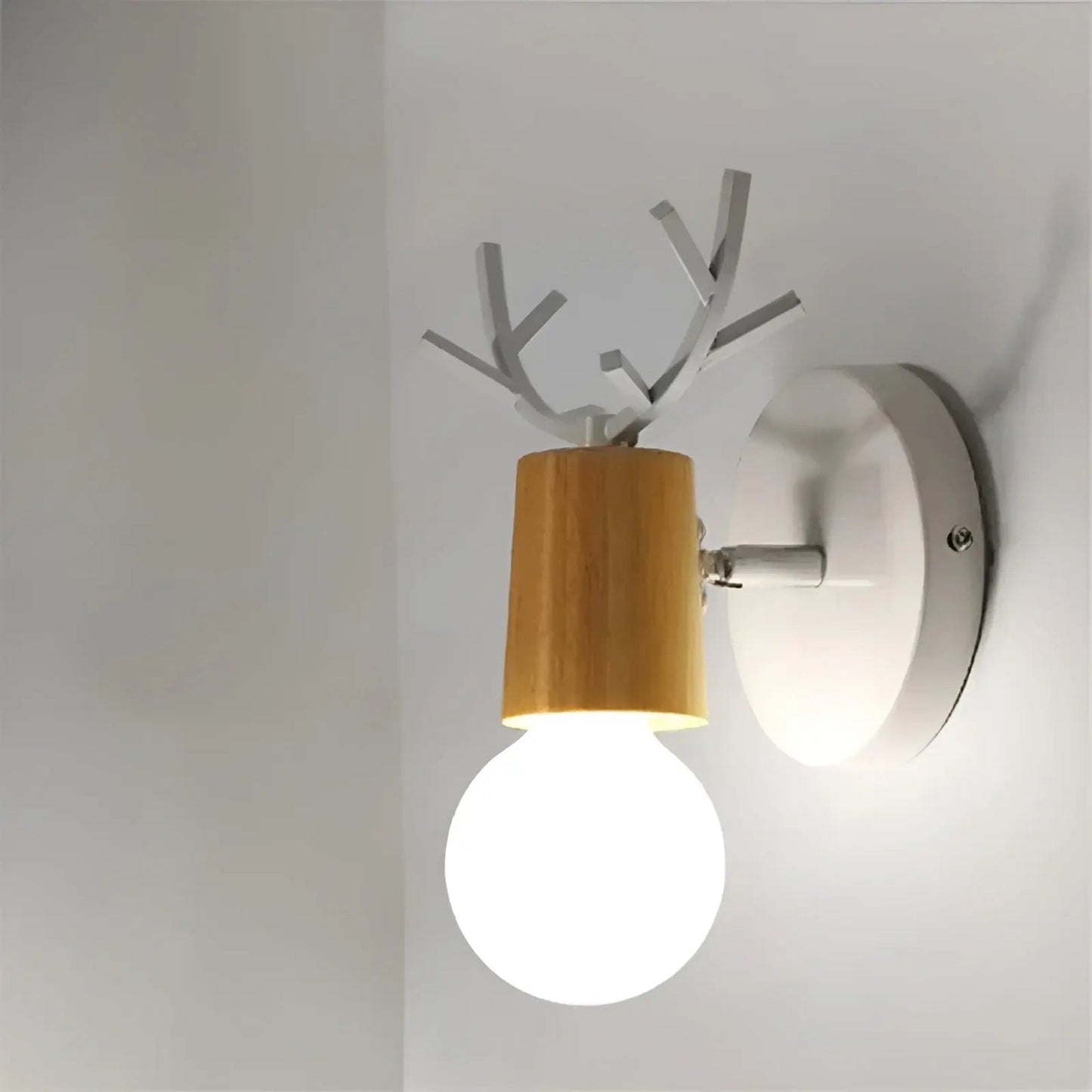 Modern Rustic Antler LED Wall Light