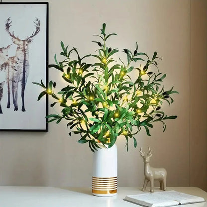 Realistic Greenery LED Table Lamp Fake Plant