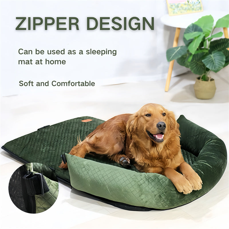 Comfy Pet Car Seat with Double Safety Belts