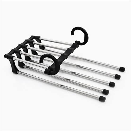 Compact 5-in-1 Rack Hanger Organizer