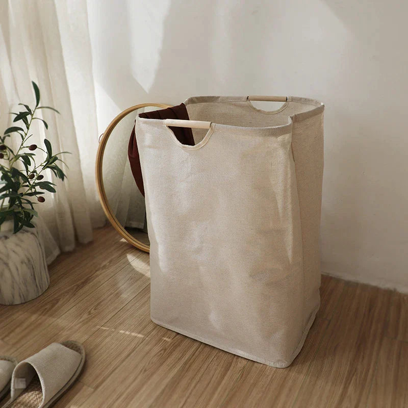 Natural Fiber Woven Laundry Basket