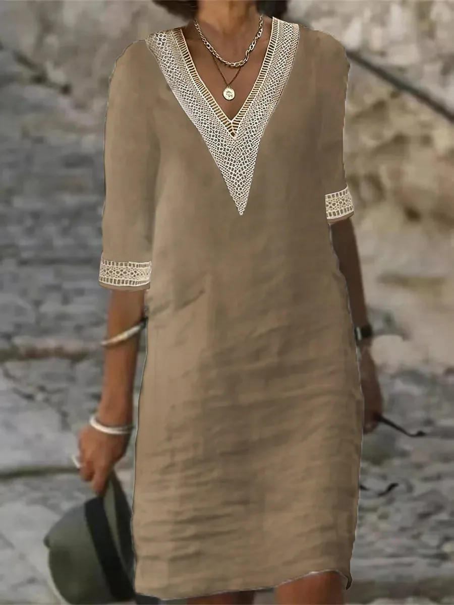 Stylish Short Sleeve Party Dress - Halri