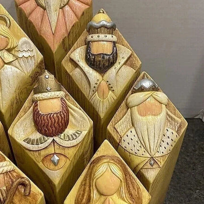 Christmas Village Column Figures