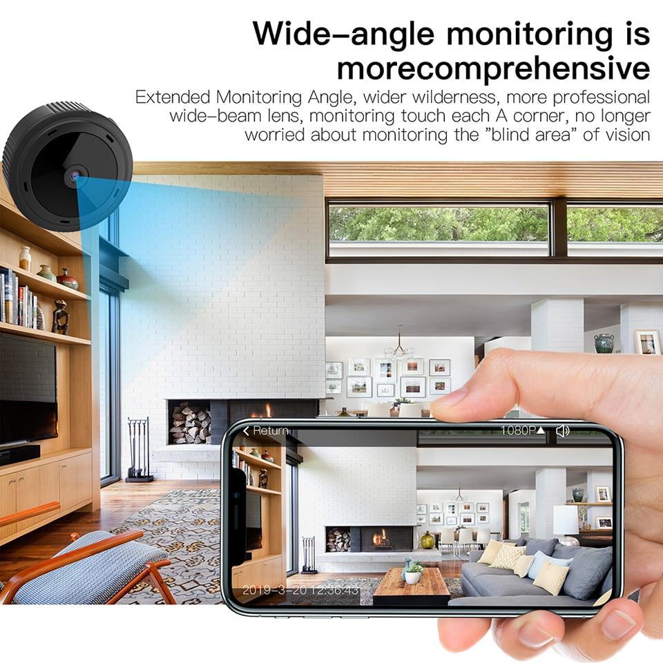 Compact Wireless 1080P HD Night Vision Home Security Cam