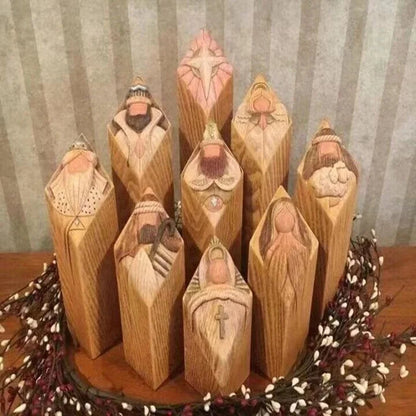 Christmas Village Column Figures