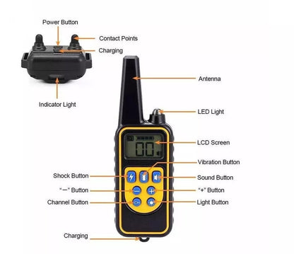 Long Range Waterproof Dog Training Collar Remote Control