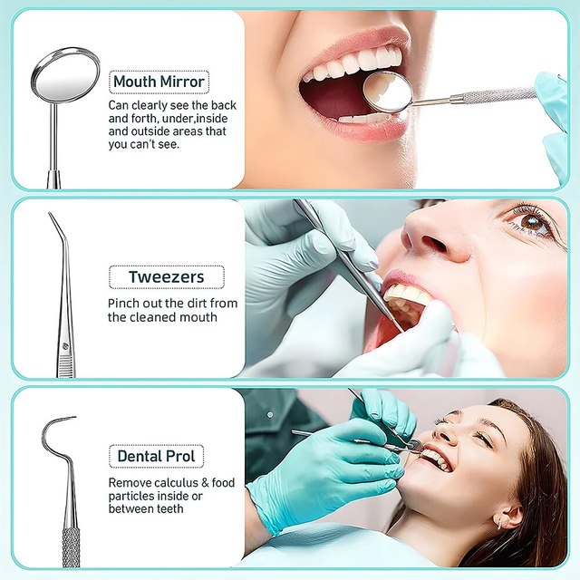 Easy Home Dental Scaling Tool with LED Light
