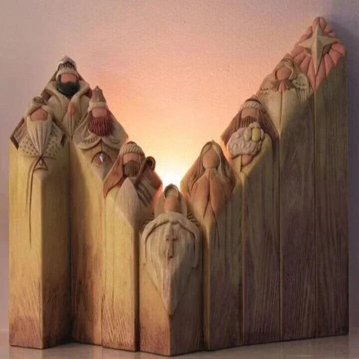 Christmas Village Column Figures