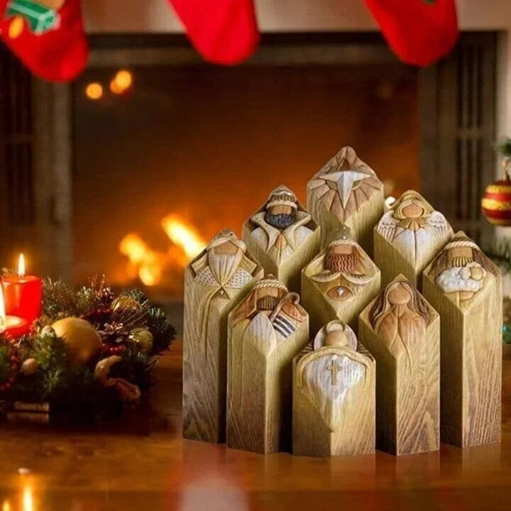 Christmas Village Column Figures