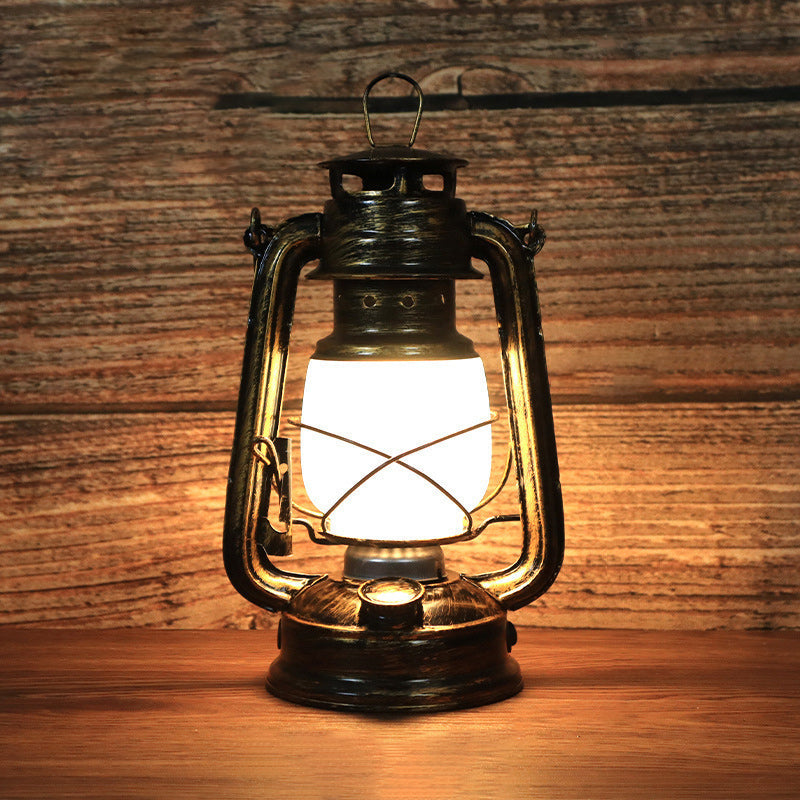 Classic Rustic Round Horse Table Lamp with LED Light - Halri