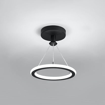 Modern Round Silver LED Ceiling Light for Hallway