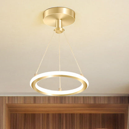 Modern Round Silver LED Ceiling Light for Hallway - Halri