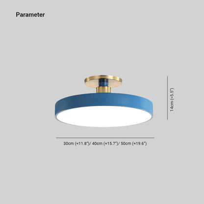 Simple Round LED Ceiling Light Fixture