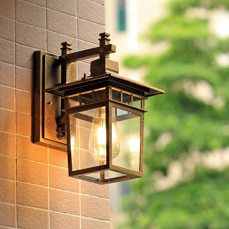 Rustic Outdoor Wall Light – Durable Metal Sconce