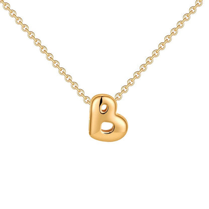 Delicate Script Monogram Initial Necklace