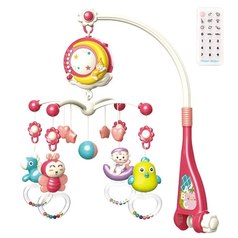 Soothing Baby Crib Mobile with Nightlight and Stars