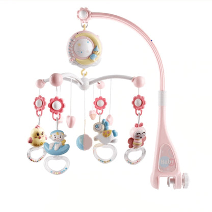Soothing Baby Crib Mobile with Nightlight and Stars