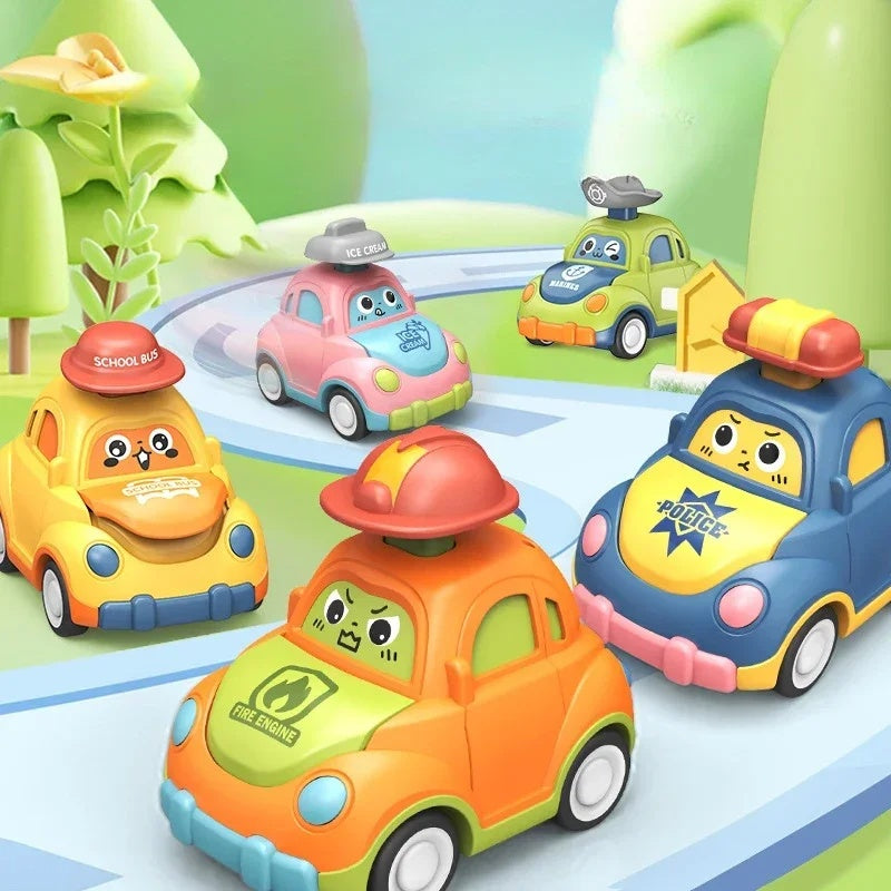 Fun Pull Back Baby Car Toy for Kids Ages 1+ - Halri