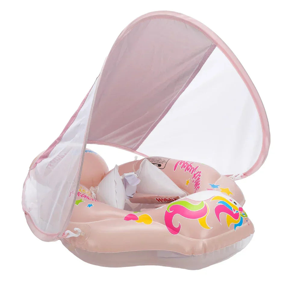 Halri | Baby Pool Float with Canopy - Durable and Cozy