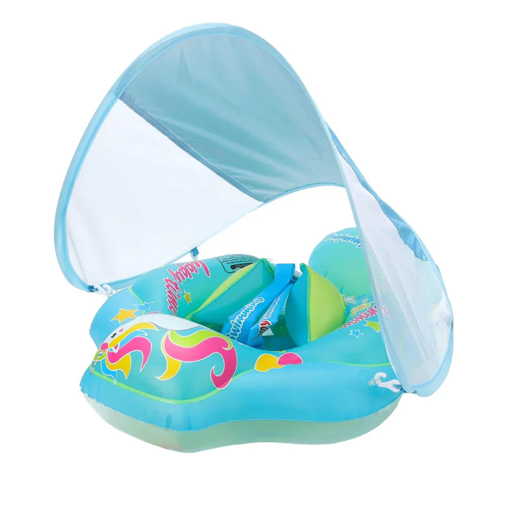 Halri | Baby Pool Float with Canopy - Durable and Cozy