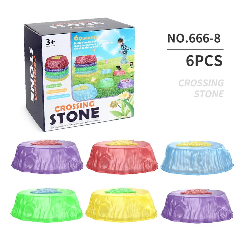 Balance Training Toy with LED Stepping Stones, Non-Slip, Durable, Indoor Outdoor Use, Safe for Ages 3+