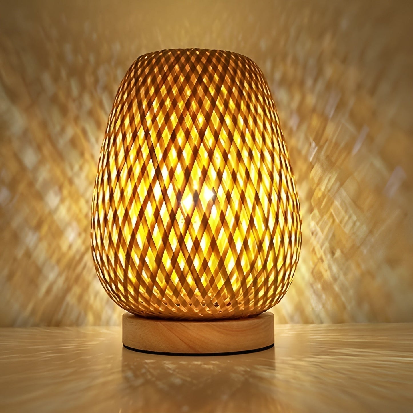 Eco Friendly Bamboo Desk Lamp with USB Port - Halri