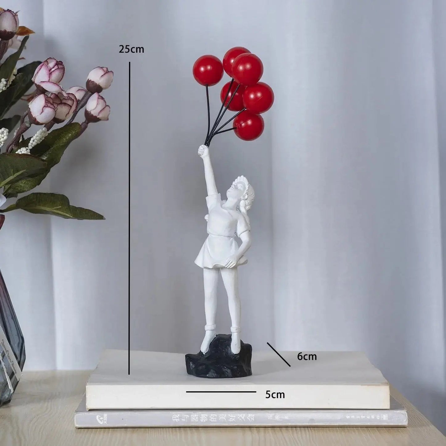 Iconic Banksy Girl with Balloon Figurine - Halri