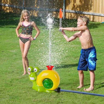 Baseball Sprinkler Toy with Snail Design, Rotating Water Mechanism, Promotes Physical Activity, Safe for Ages 3+