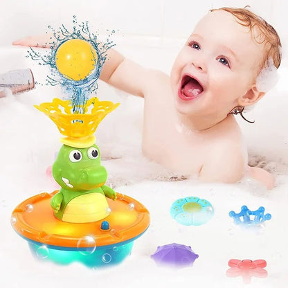 Fun LED Water Spray Crocodile Bath Toy - Halri