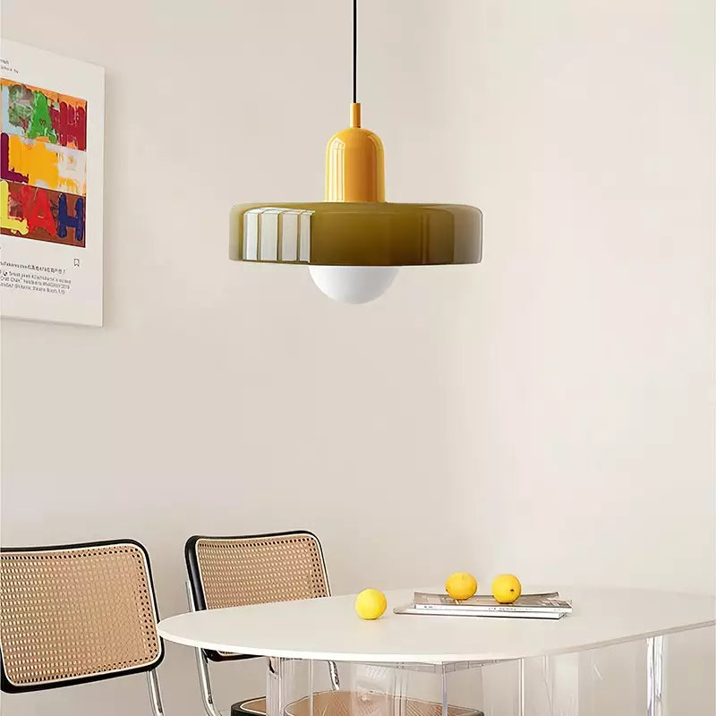 Vintage Style Glass Pendant Lighting Fixture