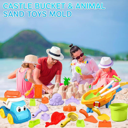 Beach Toys Great with Outdoor Play Sand Tools Bath Toys Kids Wheelbarrow Garden Toy Gift for Summer