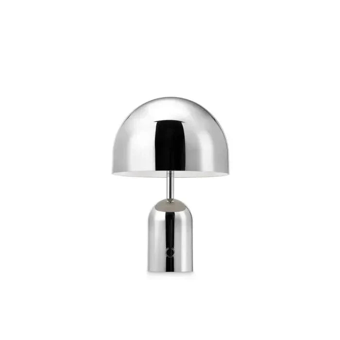 Compact Desk Lamp with Silver Chrome Finish - Halri