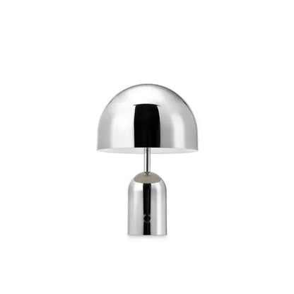 Compact Desk Lamp with Silver Chrome Finish - Halri