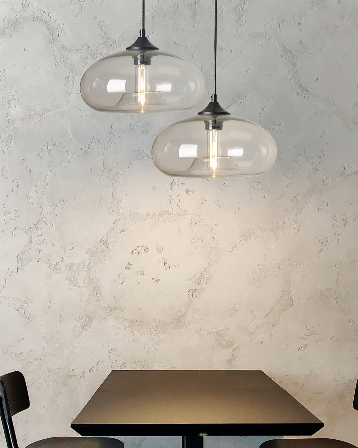 Elegant Glass Hanging Light