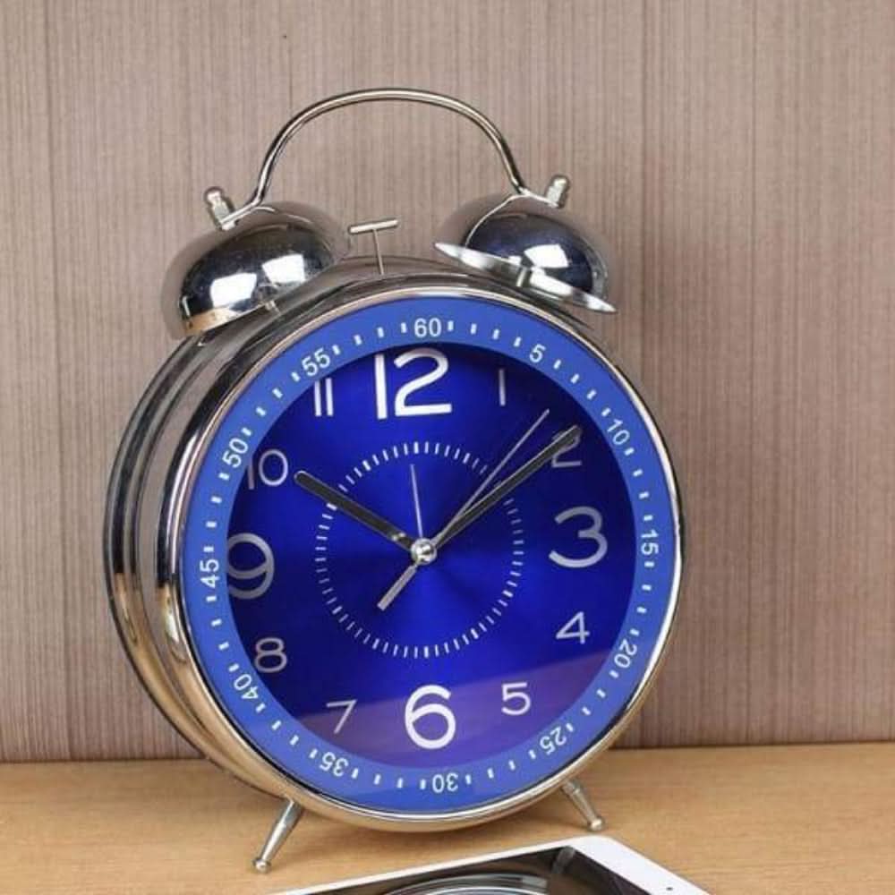 Large Retro Style Metal Alarm Clock