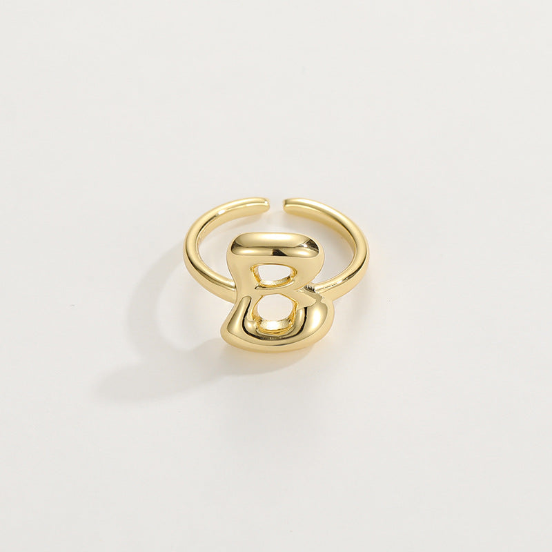 Personalized Fun Alphabet Initial Ring