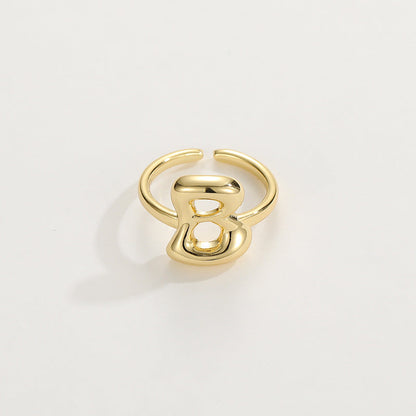 Personalized Fun Alphabet Initial Ring