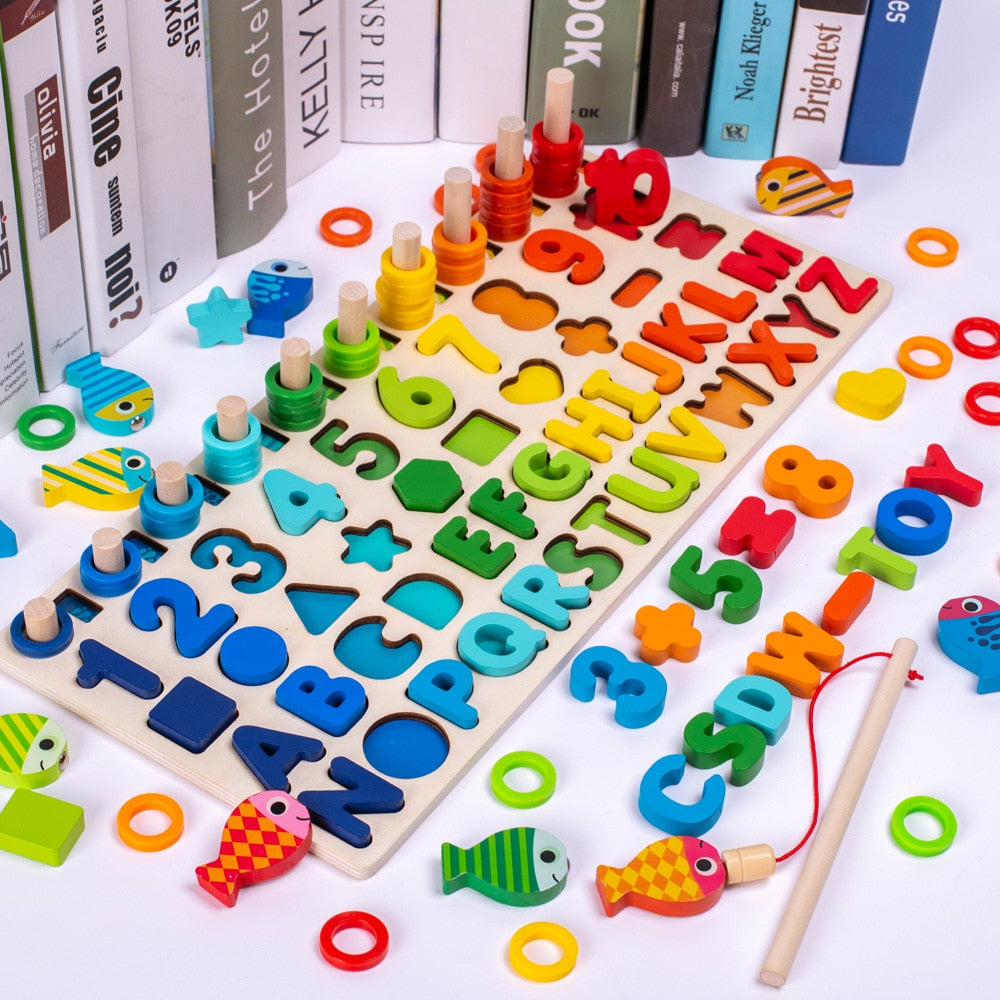 Natural Wood Kids Learning Table - Halri