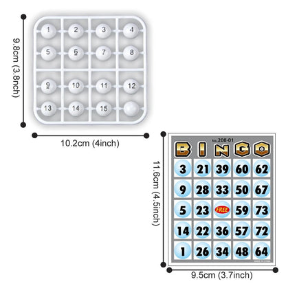 Bingo Lottery Machine Game Set, Classic Cage with Balls & Tray, Safe for Ages 3+