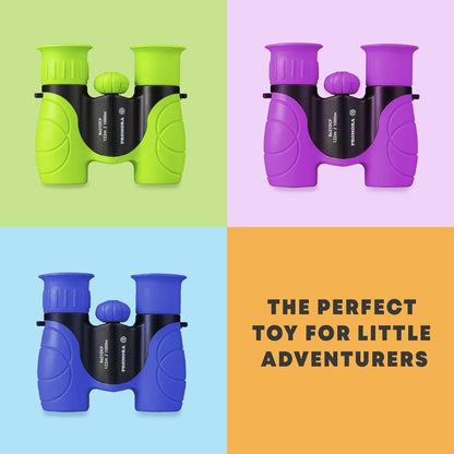 Binoculars for Kids Lightweight Outdoor Adventure with Magnifying Glass & Compass, Educational Toy Gift for Ages 4+