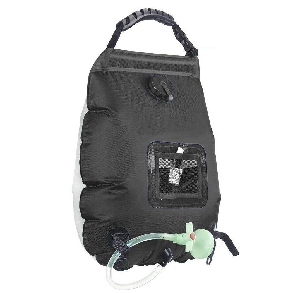 Compact Solar Heated Shower Bag for Camping