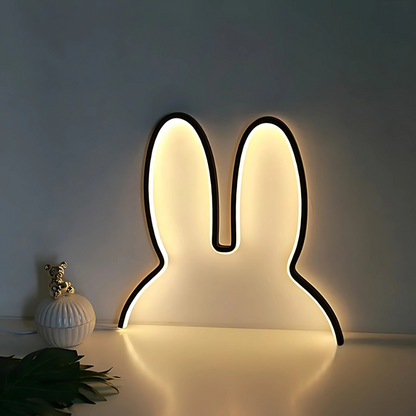 Fluffy Bunny Night Lamp