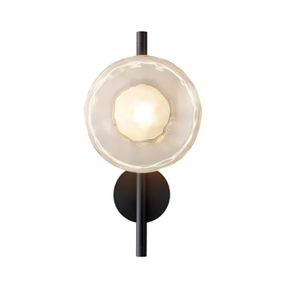 Simple Round Glass Wall Light in Modern Style